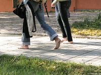 Feet - Ira B + Lena D - 2008-02-02 Long barefoot travel