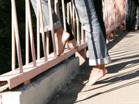 Feet - Ira B + Lena D - 2008-02-02 Long barefoot travel