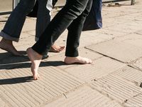 Feet - Ira B + Lena D - 2008-02-02 Long barefoot travel