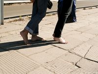Feet - Ira B + Lena D - 2008-02-02 Long barefoot travel