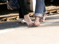 Feet - Ira B + Lena D - 2008-02-02 Long barefoot travel