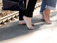 Feet - Ira B + Lena D - 2008-02-02 Long barefoot travel