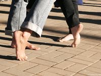 Feet - Ira B + Lena D - 2008-02-02 Long barefoot travel