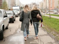 Feet - Ira B + Nata A - 2009-02-26 Autumn barefoot travel