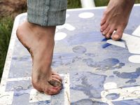 Feet - Ira B + Nata A - 2009-02-26 Autumn barefoot travel