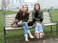 Feet - Ira B + Nata A - 2009-02-26 Autumn barefoot travel