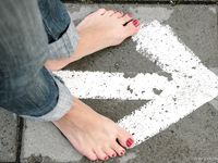 Feet - Ira B + Nata A - 2009-02-26 Autumn barefoot travel