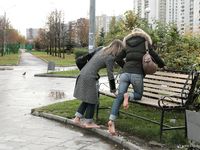 Feet - Ira B + Nata A - 2009-02-26 Autumn barefoot travel