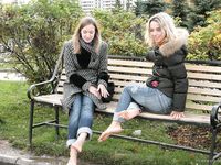 Feet - Ira B + Nata A - 2009-02-26 Autumn barefoot travel