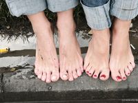 Feet - Ira B + Nata A - 2009-02-26 Autumn barefoot travel