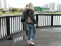 Feet - Ira B + Nata A - 2009-02-26 Autumn barefoot travel