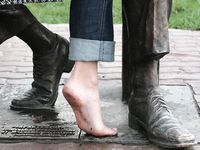 Feet - Ira B + Nata A - 2009-02-26 Autumn barefoot travel