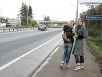 Feet - Ira B + Nata A - 2009-02-26 Autumn barefoot travel