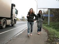 Feet - Ira B + Nata A - 2009-02-26 Autumn barefoot travel