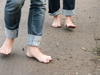 Feet - Ira B + Nata A - 2009-02-26 Autumn barefoot travel