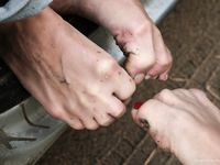 Feet - Ira B + Nata A - 2009-02-26 Autumn barefoot travel