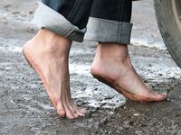 Feet - Ira B + Nata A - 2009-02-26 Autumn barefoot travel