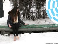 Feet - Ira D - 2013-07-29 The first winter barefoot experience