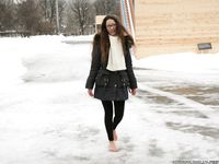 Feet - Ira D - 2013-07-29 The first winter barefoot experience