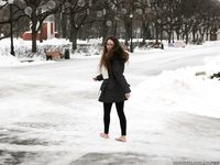 Feet - Ira D - 2013-07-29 The first winter barefoot experience