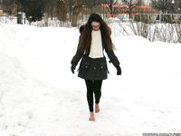 Feet - Ira D - 2013-07-29 The first winter barefoot experience