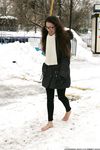 Feet - Ira D - 2013-07-29 The first winter barefoot experience