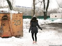 Feet - Ira D - 2013-07-29 The first winter barefoot experience