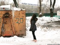 Feet - Ira D - 2013-07-29 The first winter barefoot experience