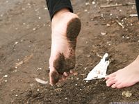 Feet - Ira D - 2013-07-29 The first winter barefoot experience