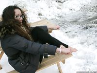 Feet - Ira D - 2013-07-29 The first winter barefoot experience