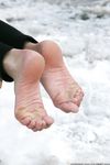 Feet - Ira D - 2013-07-29 The first winter barefoot experience