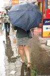 Feet - Irina - 2005-08-23 Barefoot walk under the rain
