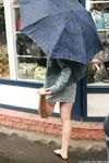 Feet - Irina - 2005-08-23 Barefoot walk under the rain
