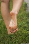 Feet - Irina - 2005-08-23 Barefoot walk under the rain