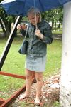 Feet - Irina - 2005-08-23 Barefoot walk under the rain