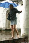Feet - Irina - 2005-08-23 Barefoot walk under the rain
