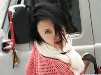 Feet - Irina A - 2015-08-27 Barefoot in the winter city