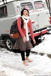 Feet - Irina A - 2015-08-27 Barefoot in the winter city