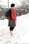 Feet - Irina A - 2015-08-27 Barefoot in the winter city