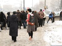 Feet - Irina A - 2015-08-27 Barefoot in the winter city