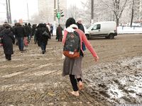 Feet - Irina A - 2015-08-27 Barefoot in the winter city