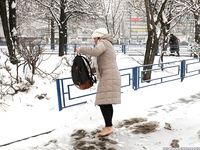 Feet - Irina A - 2015-08-27 Barefoot in the winter city