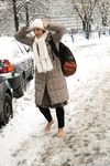 Feet - Irina A - 2015-08-27 Barefoot in the winter city