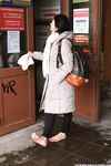Feet - Irina A - 2015-08-27 Barefoot in the winter city
