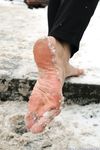 Feet - Irina A - 2015-08-27 Barefoot in the winter city
