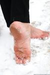 Feet - Irina A - 2015-08-27 Barefoot in the winter city