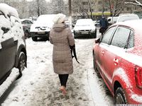 Feet - Irina A - 2015-08-27 Barefoot in the winter city