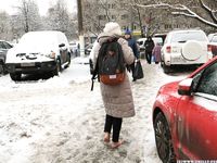 Feet - Irina A - 2015-08-27 Barefoot in the winter city