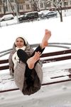 Feet - Irina A - 2015-08-27 Barefoot in the winter city