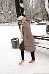 Feet - Irina A - 2015-08-27 Barefoot in the winter city